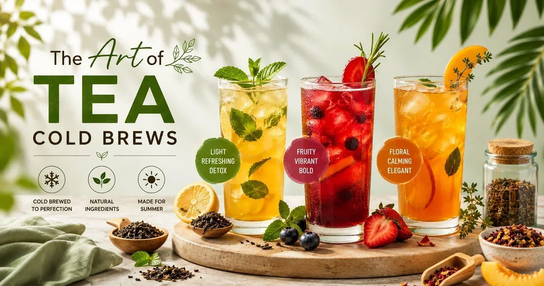 cold brew tea ideas with fruity summer flavours