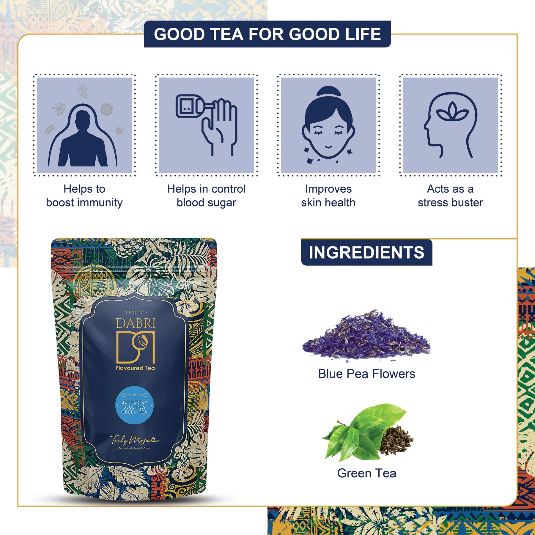 Butterfly Blue Pea Green Tea