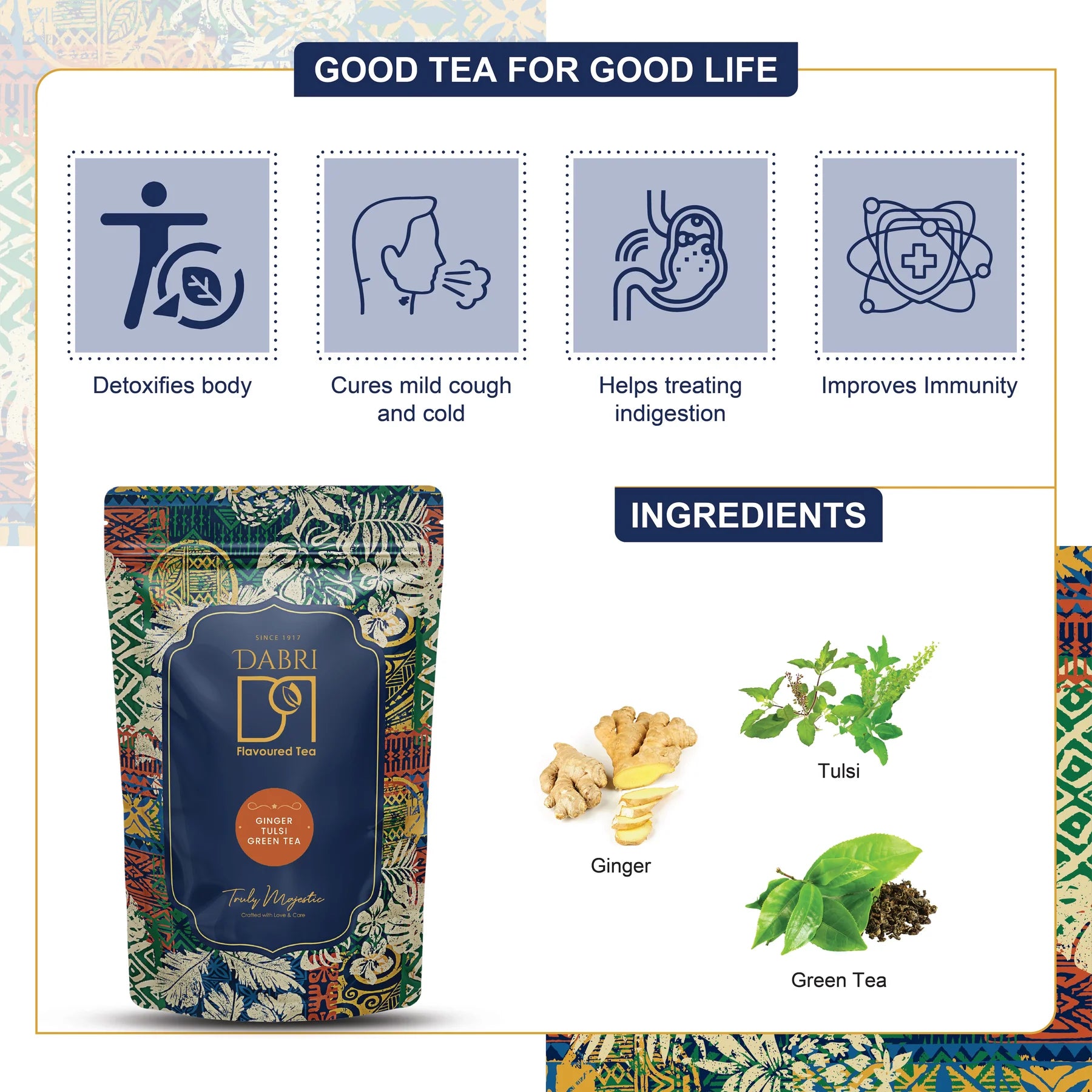 Ginger Tulsi Green Tea