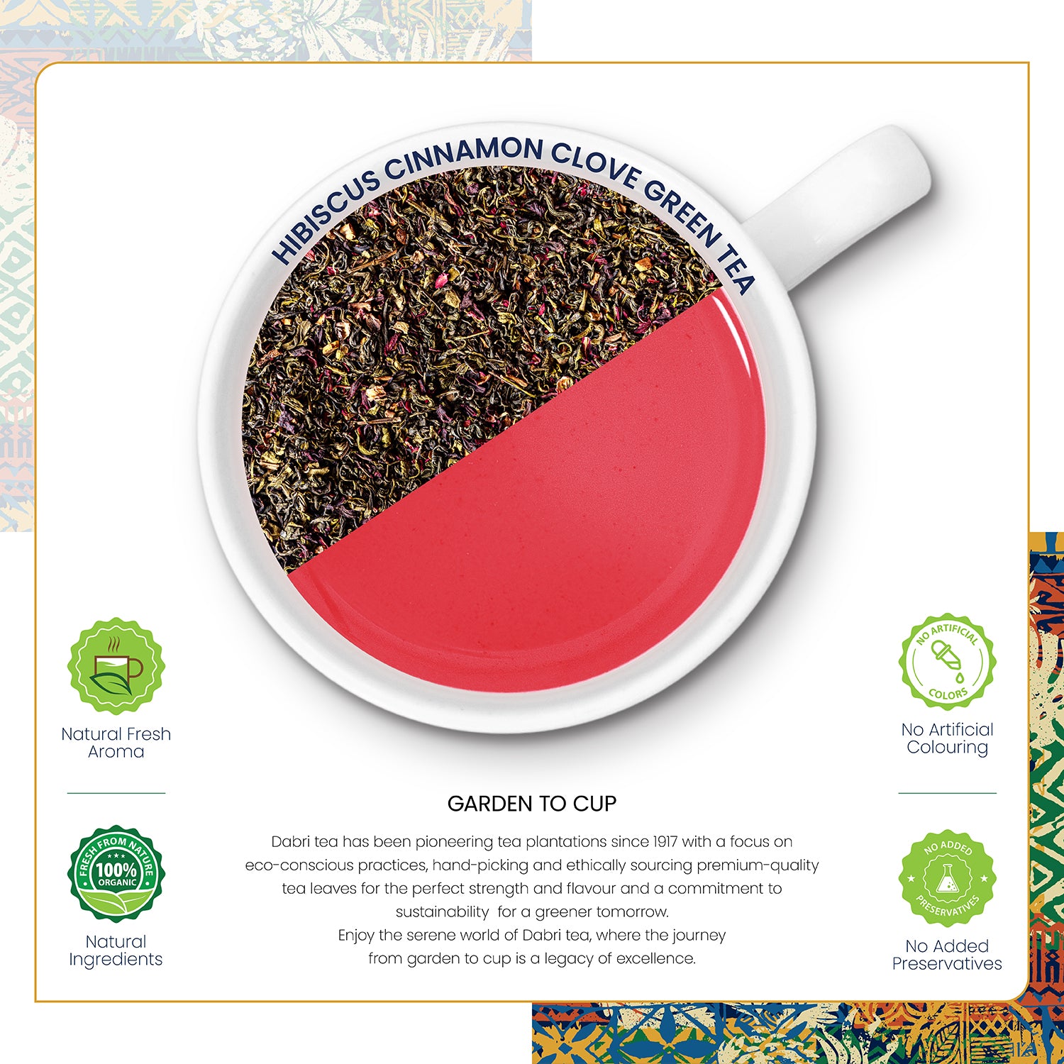 Hibiscus Cinnamon Clove Green Tea