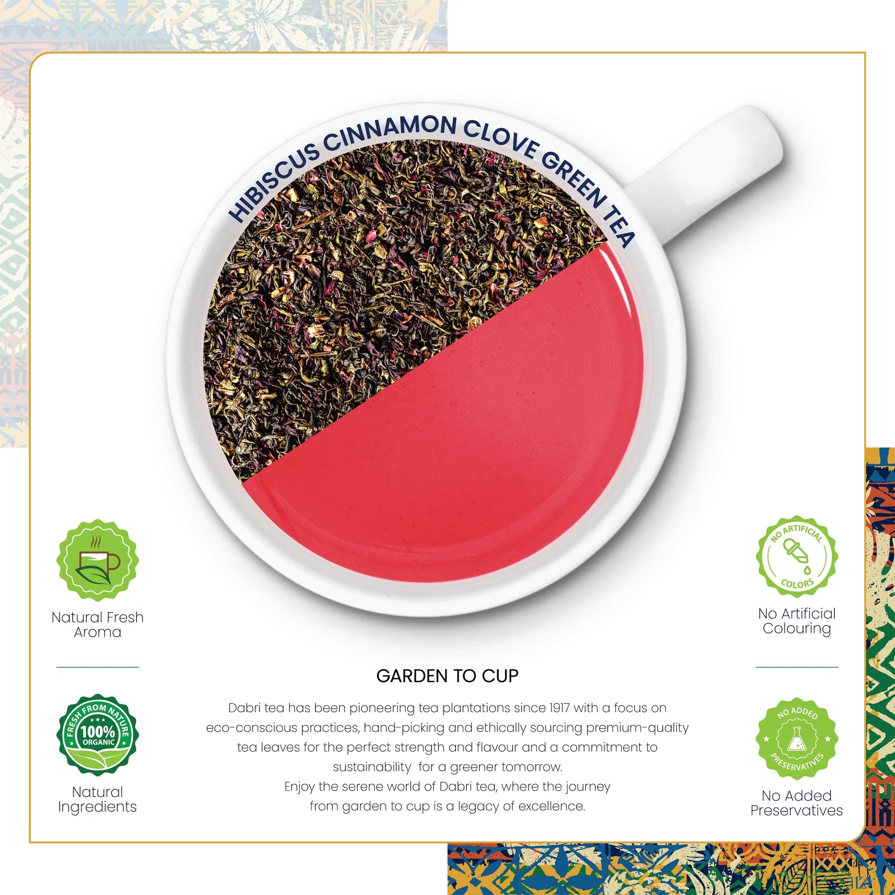 Hibiscus Cinnamon Clove Green Tea
