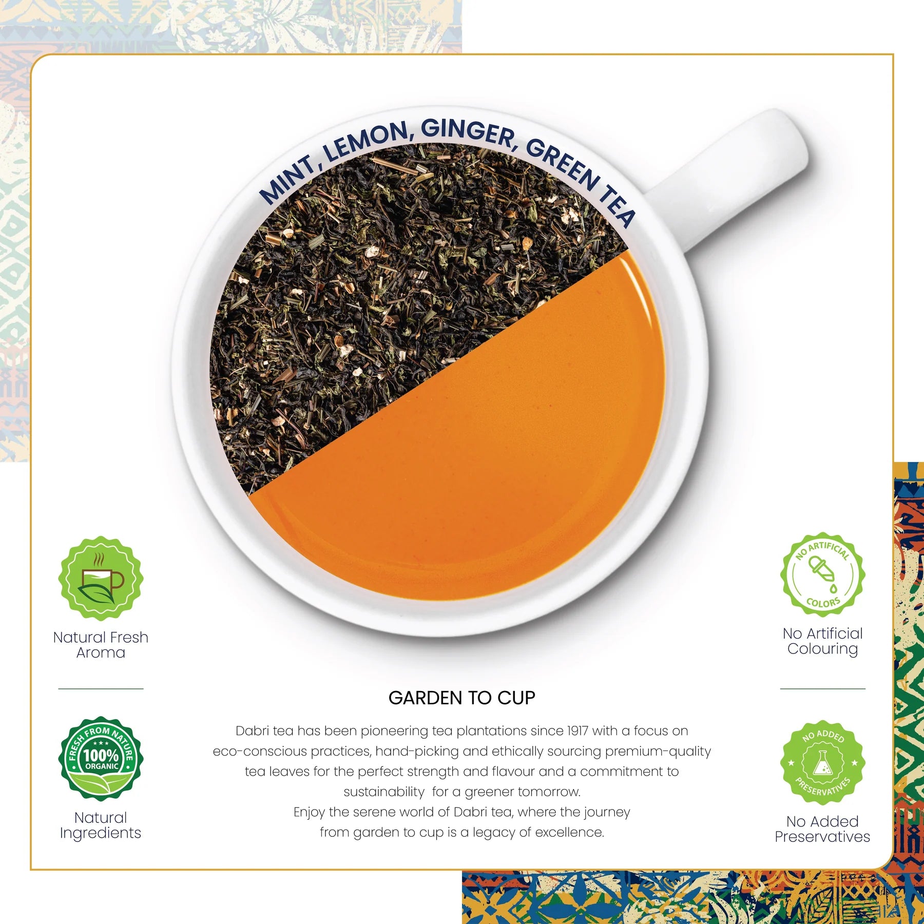 Mint Lemon Ginger Green Tea